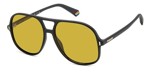 POLAROID Unisex PLD 6217/S Sonnenbrille, Mattes Schwarz, 57 von Polaroid