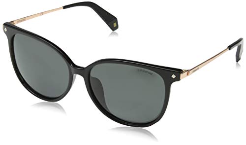 Polaroid Damen PLD 4076/F/S Sonnenbrille, Mehrfarbig (Black), 58 von Polaroid