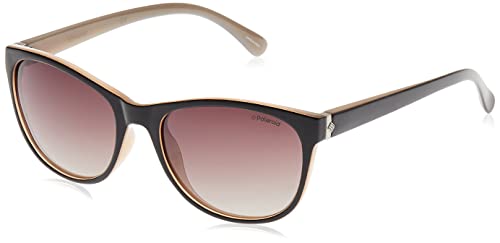 Polaroid Damen P8339 La Kih Sonnenbrille, Schwarz (Black/Brown), 55-19 von Polaroid