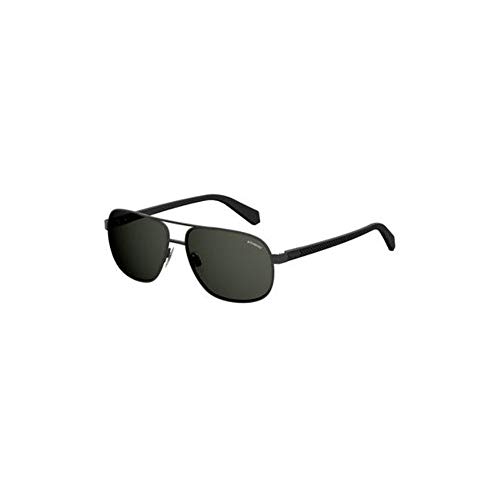 Polaroid Herren Pld 2059/S M9 003 60 Sonnenbrille, Schwarz (Matt Black/Gym Grey), EU von Polaroid