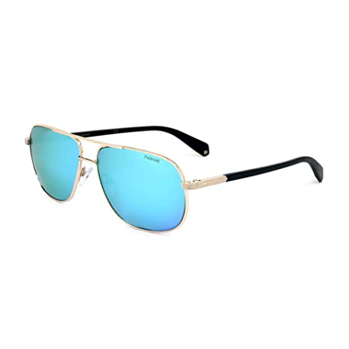 Polaroid Herren PLD 2074/s/x LKS/5X 60 Sonnenbrille, LKS / 5x Gold Blue, Einheitsgröße von Polaroid