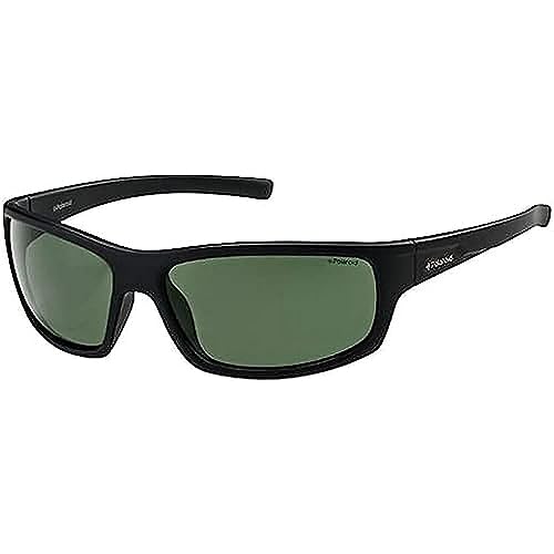 Polaroid Herren P8411 Rc 9ca Sonnenbrille, Schwarz (Black/Green), 63 mm EU von Polaroid