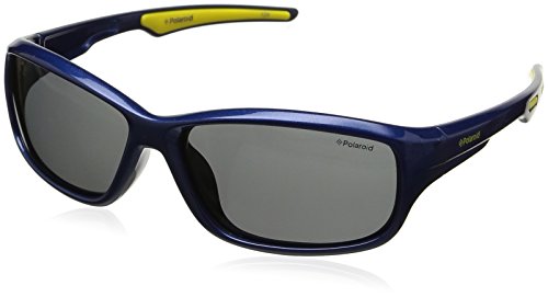 Polaroid Unisex-Kinder P0425 Y2 Kea 55 Sonnenbrille, Blau (Blute Lime/Grey) von Polaroid