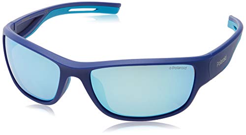 Polaroid Unisex PLD 7028/s Sunglasses, PJP/5X Blue, 60 von Polaroid