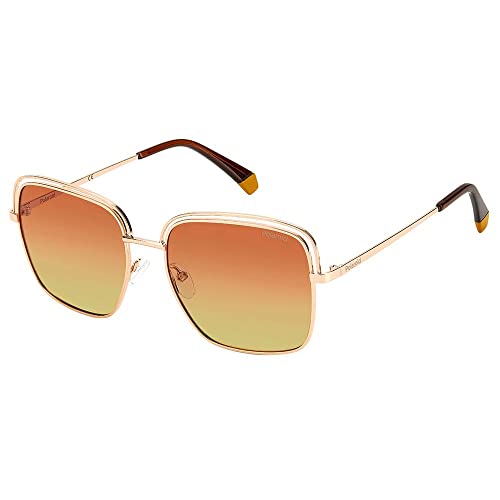 Polaroid Sonnenbrille PLD 4104 / S DDB/LA Sonnenbrille Frau Farbe Goldbraun Glasgröße 56 mm von Polaroid