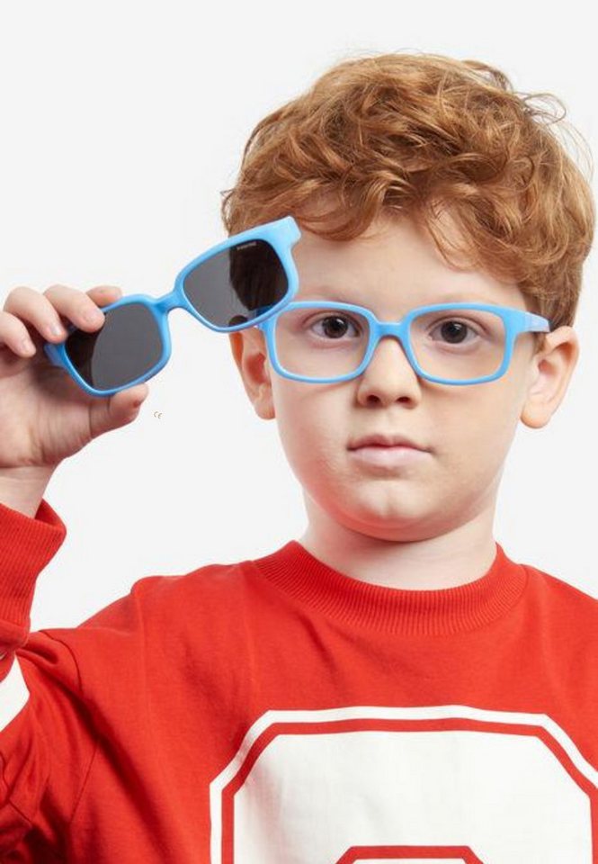 Polaroid Sonnenbrille Polaroid Kids PLD K005 CL-ON Clip-on MVU M9 Azurblau (Set) von Polaroid