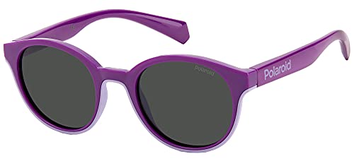 Polaroid Unisex Kinder PLD 8040/s Sonnenbrille, RY8/M9 Violet Lilac, 44 von Polaroid