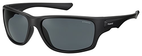 Polaroid Unisex PLD 7012/S M9 Sonnenbrille, Schwarz (Black/Grey), 63 von Polaroid