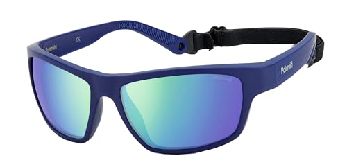 Polaroid Unisex PLD 7037/s Sonnenbrille, PJP/5Z Blue, 60 von Polaroid