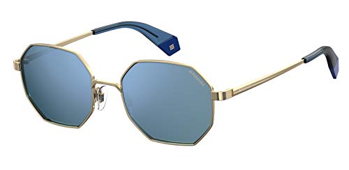 Polaroid Unisex-Erwachsene PLD 6067/S Sonnenbrille, Mehrfarbig (Gold Blue), 53 von Polaroid