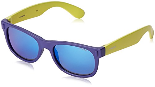 Polaroid Unisex-Kinder P0115 Jy Udf 46 Sonnenbrille, Blau (Blute Lime/Grey Blute) von Polaroid