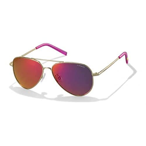 Polaroid Unisex-Kinder PLD 8015/N Ai J5G 52 Sonnenbrille, Gold (Gold/Grey Pink) von Polaroid