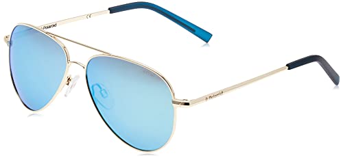 Polaroid Unisex-Kinder PLD 8015/N Jy J5G 52 Sonnenbrille, Gold (Gold/Grey Bl) von Polaroid