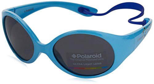 Polaroid Unisex-Kinder PLD 8010/S Y2 Mif 47 Sonnenbrille, Türkis (Azure/Grey) von Polaroid