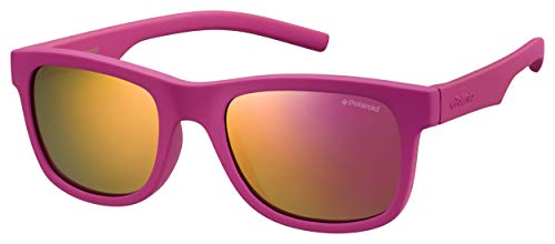 Polaroid Unisex Kinder Pld 8020/S Ai Cyq 46 Sonnenbrille, Pink (Pink/Grey Pink), EU von Polaroid