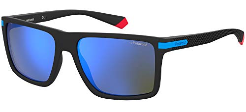 Polaroid Unisex PLD 2098/s Sunglasses, D51/5X Black Blue, 56 von Polaroid