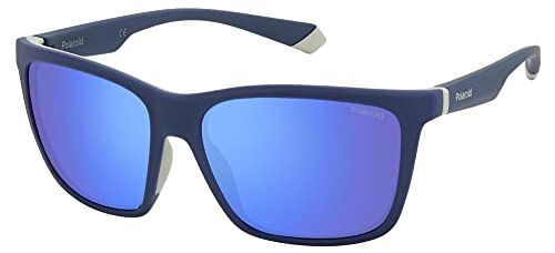 Polaroid Unisex PLD 2126/s Sunglasses, XW0/5X Blue Grey, L von Polaroid