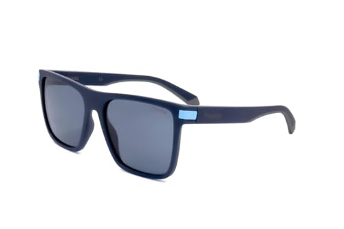 Polaroid Unisex PLD 2128/s Sunglasses, FLL/C3 Matte Blue, L von Polaroid