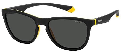 Polaroid Unisex PLD 2133/s Sunglasses, 71C/M9 Black Yellow, 56 von Polaroid