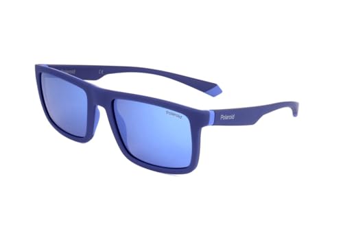 Polaroid Unisex PLD 2134/s Sunglasses, ZX9/5X Blue Azure, 56 von Polaroid