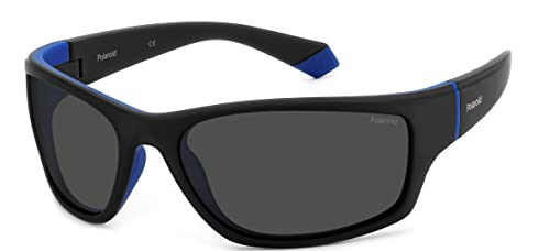 Polaroid Unisex PLD 2135/S Sonnenbrille, D51/M9 Black Blue, 65 cm von Polaroid