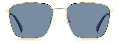 Polaroid Unisex PLD 4120/g/s/x Sunglasses, LKS/XN Gold Blue, One Size von Polaroid