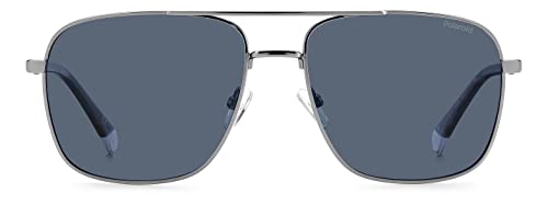 Polaroid Unisex PLD 4128/s/x Sunglasses, 6LB/C3 Ruthenium, 60 von Polaroid