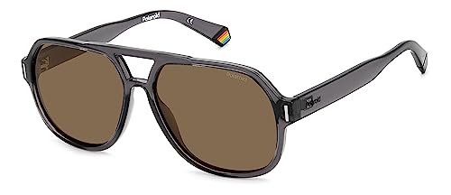 Polaroid Unisex PLD 6193/s Sunglasses, KB7/SP Grey, 57 von Polaroid