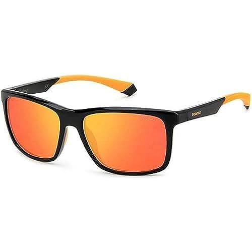 Polaroid Unisex PLD 7043/s Sunglasses, 8LZ/OZ Black ORANGE, L von Polaroid