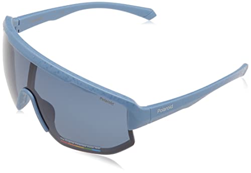 Polaroid Unisex PLD 7047/s Sunglasses, FLL/C3 Matte Blue, 99 von Polaroid