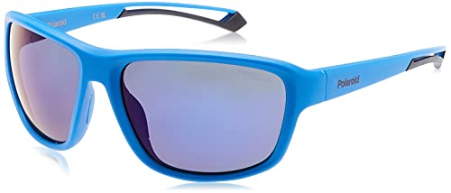 Polaroid Unisex PLD 7049/s Sunglasses, FLL/QG Matte Blue, 62 von Polaroid