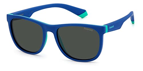 Polaroid Kids Pld 8049/s 465/M9 AZURE GRN Sunglasses Unisex Baby Injected, Standard, 49 von Polaroid