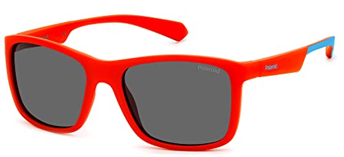 Polaroid Unisex PLD 8053/s Sunglasses, 4E3/M9 RED Blue, 49 von Polaroid