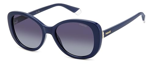 Polaroid Unisex Sonnenbrille PLD 4154/S/X 55/18/145 Damen Sunglasses, PJP/WJ Blue, 55 von Polaroid