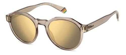 Polaroid Unisex Sonnenbrille PLD 6207/S 52/21/145, Erwachsene Sunglasses, 10A/LM BEIGE, 52 von Polaroid