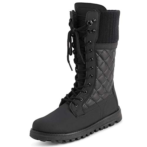 Polar Damen Kunstpelz Warm Thermal Wasserdicht Draussen Gehen Schnee Winter Gummisohle Wadenstiefel - Schwarz Cardy Mono - UK7/EU40 - YC0608 Polar Damen Kunstpelz Warm Thermal Wasserdicht Draussen Gehen Schnee Winter Gummisohle Wadenstiefel - Schwarz Cardy Mono - UK7/EU40 - YC0608 von Polar