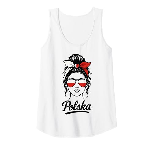 Damen Polen Polska Polnische Flagge Damen Mädchen Tank Top Damen Polen Polska Polnische Flagge Damen Mädchen Tank Top von Polen Geschenke