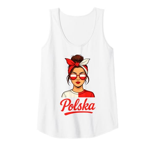 Damen Polen Polska Polnische Flagge Mädchen Damen Tank Top Damen Polen Polska Polnische Flagge Mädchen Damen Tank Top von Polen Geschenke