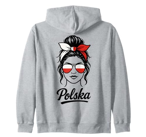 Polen Polska Polnische Flagge Damen Mädchen Kapuzenjacke Polen Polska Polnische Flagge Damen Mädchen Kapuzenjacke von Polen Geschenke
