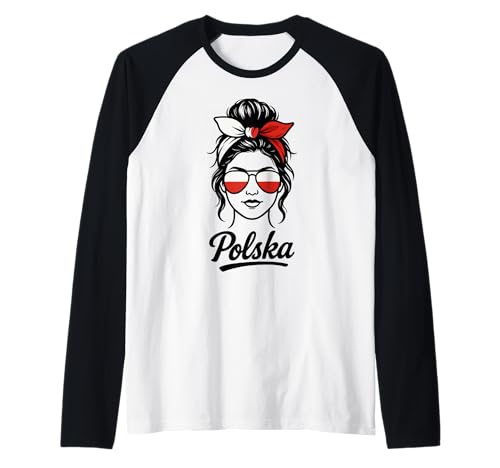 Polen Polska Polnische Flagge Damen Mädchen Raglan Polen Polska Polnische Flagge Damen Mädchen Raglan von Polen Geschenke