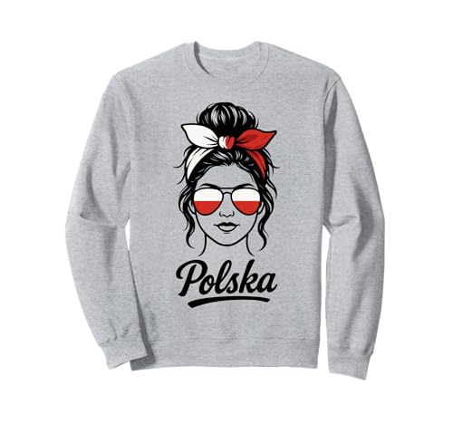 Polen Polska Polnische Flagge Damen Mädchen Sweatshirt Polen Polska Polnische Flagge Damen Mädchen Sweatshirt von Polen Geschenke