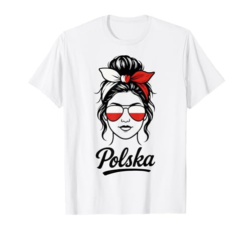 Polen Polska Polnische Flagge Damen Mädchen T-Shirt von Polen Geschenke