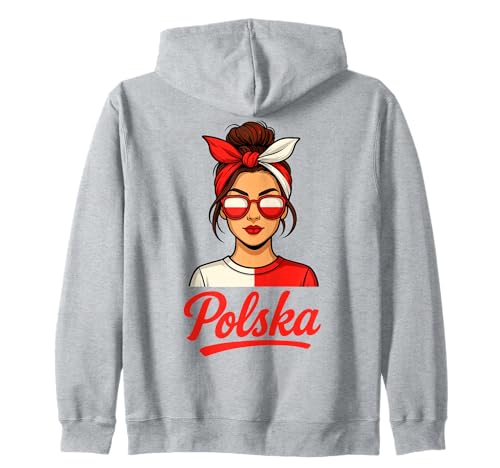 Polen Polska Polnische Flagge Mädchen Damen Kapuzenjacke Polen Polska Polnische Flagge Mädchen Damen Kapuzenjacke von Polen Geschenke