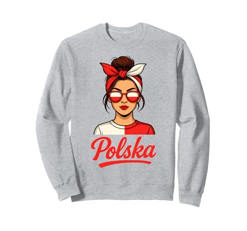 Polen Polska Polnische Flagge Mädchen Damen Sweatshirt Polen Polska Polnische Flagge Mädchen Damen Sweatshirt von Polen Geschenke