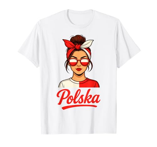 Polen Polska Polnische Flagge Mädchen Damen T-Shirt von Polen Geschenke