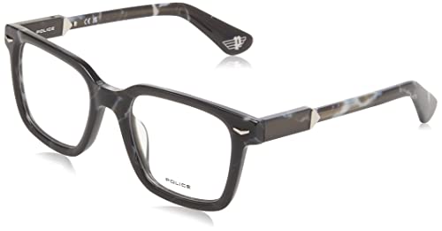 POLICE Herren VPLG80 Sonnenbrille, Marbled Black, 51 von Police