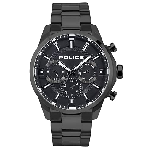 Police Herren Analog Quarz Uhr mit Edelstahl Armband PEWJK2204202 von Police