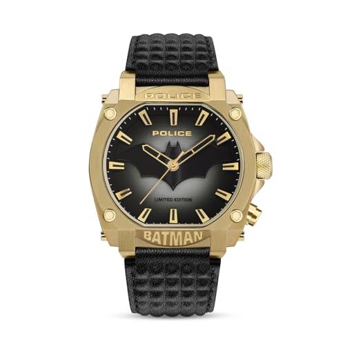 Police Armbanduhr Batman Limited Edition Schwarz/Goldfarben PEWGD0022602 von Police