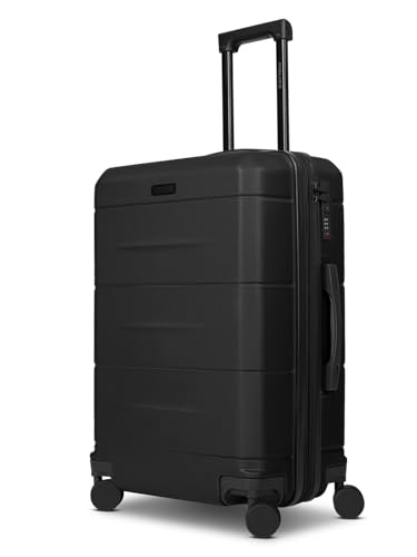 Police Check-in Koffer für Damen und Herren | mittelgroßer Trolley 42 x 26 x 64 cm aus hochwertigem, stoßfestem ABS Material | Doppelrolle & Teleskopgriff | London Serie von Police