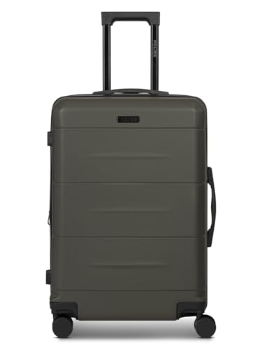 Police Check-in Koffer für Damen und Herren | mittelgroßer Trolley 42 x 26 x 64 cm aus hochwertigem, stoßfestem ABS Material | Doppelrolle & Teleskopgriff | London Serie von Police